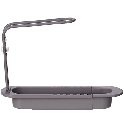 Kitchen Sink Expandable Drain Rack with Towel Holder