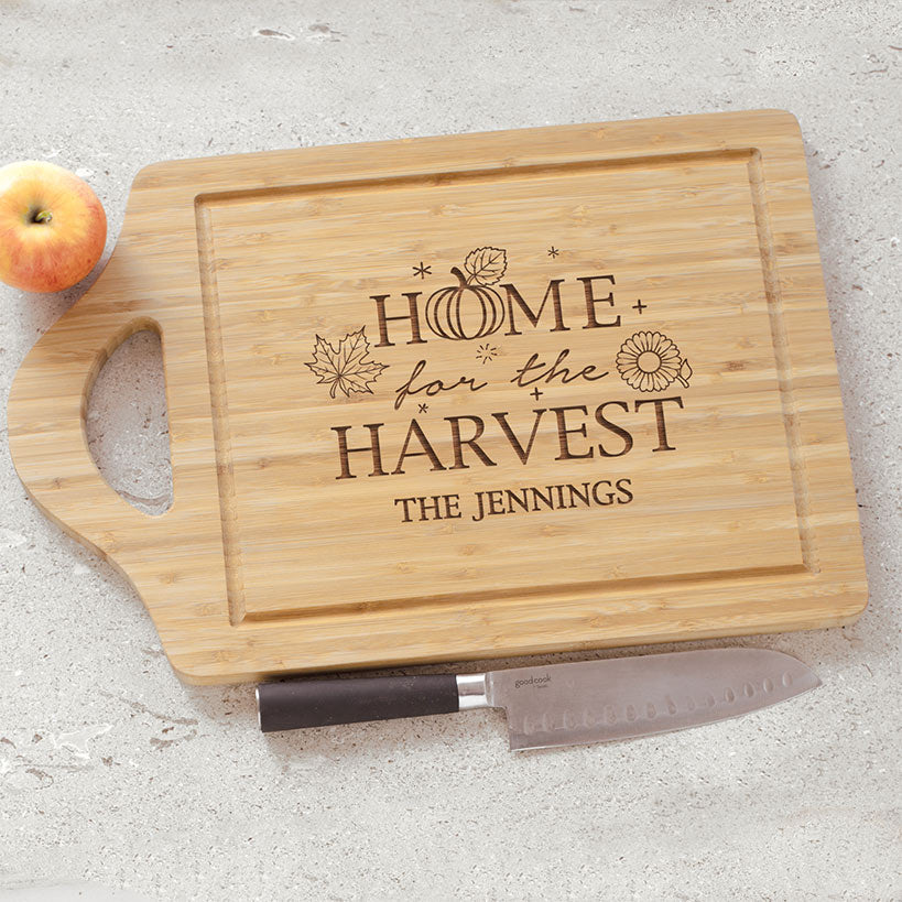 Personalized Harvest Cutting Board
