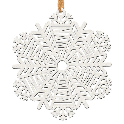 Personalized Wood Snowflake Ornament