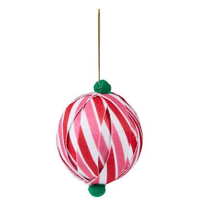 Sets of 2 Patterned Paper Ball Ornaments