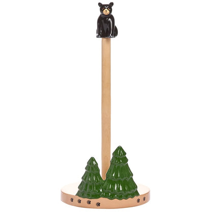 Lodge Kitchen Décor - Sponge Holder, Paper Towel Holder, Salt & Pepper