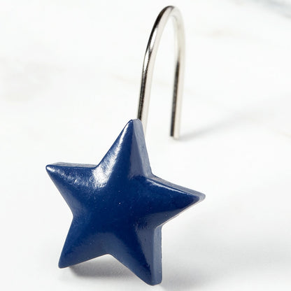 Star Shaped Shower Hooks Set of 12