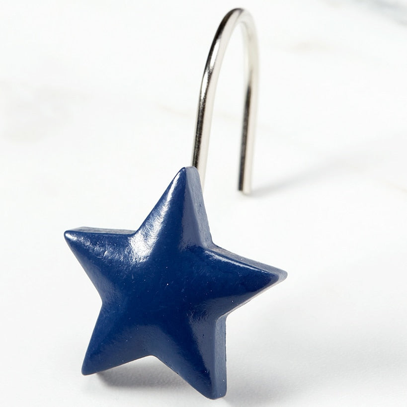 Star Shaped Shower Hooks Set of 12#select-item_set-of-12-hooks