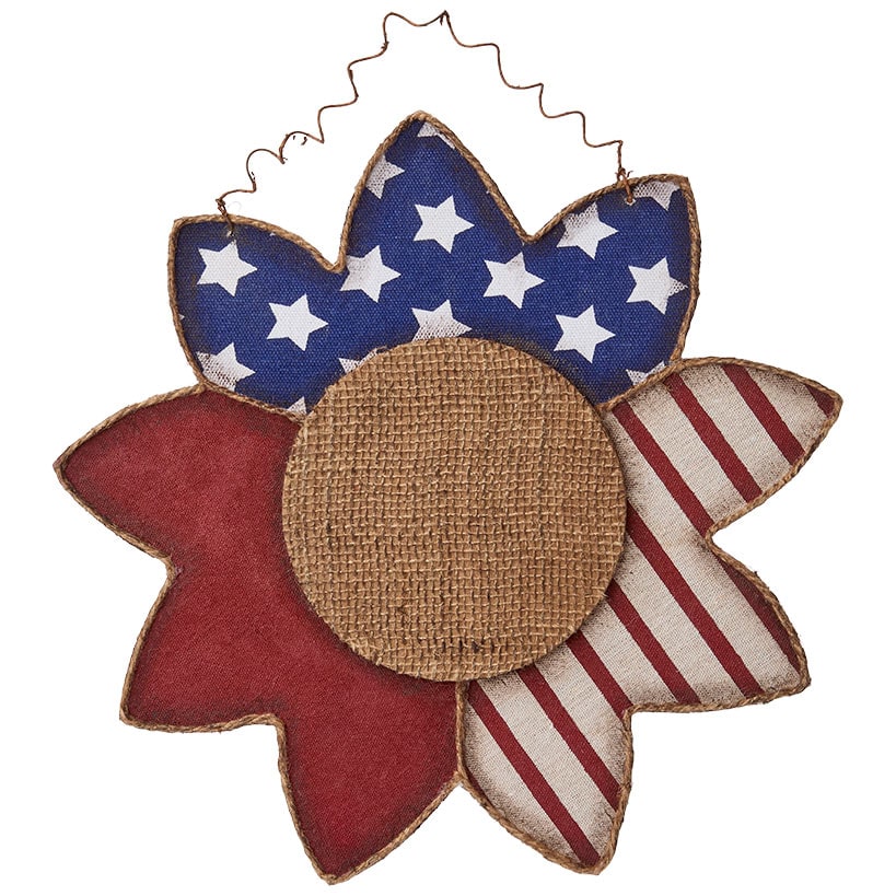 Patriotic Country Flower Wall Hanging