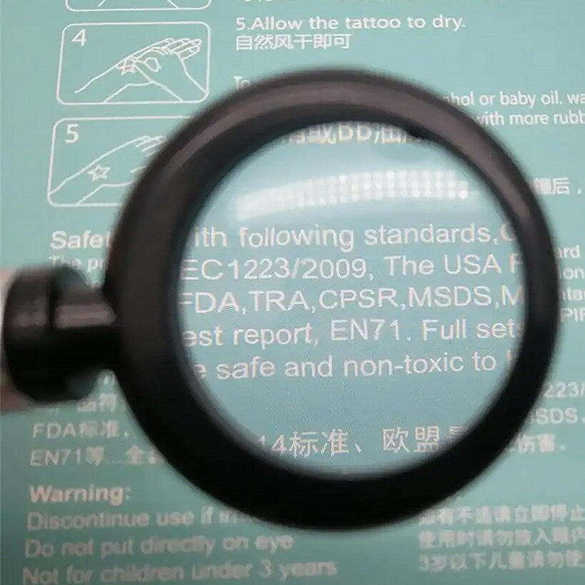 Portable Pen with Magnifier and LED Light 3 in 1