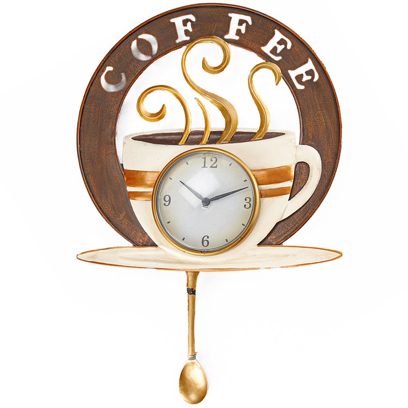 Coffee or Tea Pendulum Wall Clocks