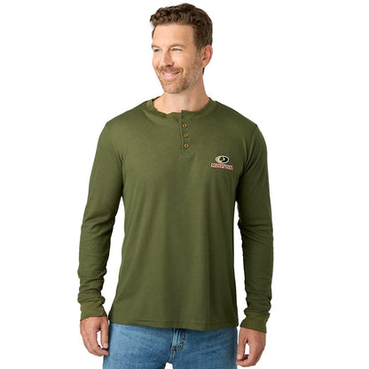 Men's Mossy Oak Long Sleeve Shirt with Buttons