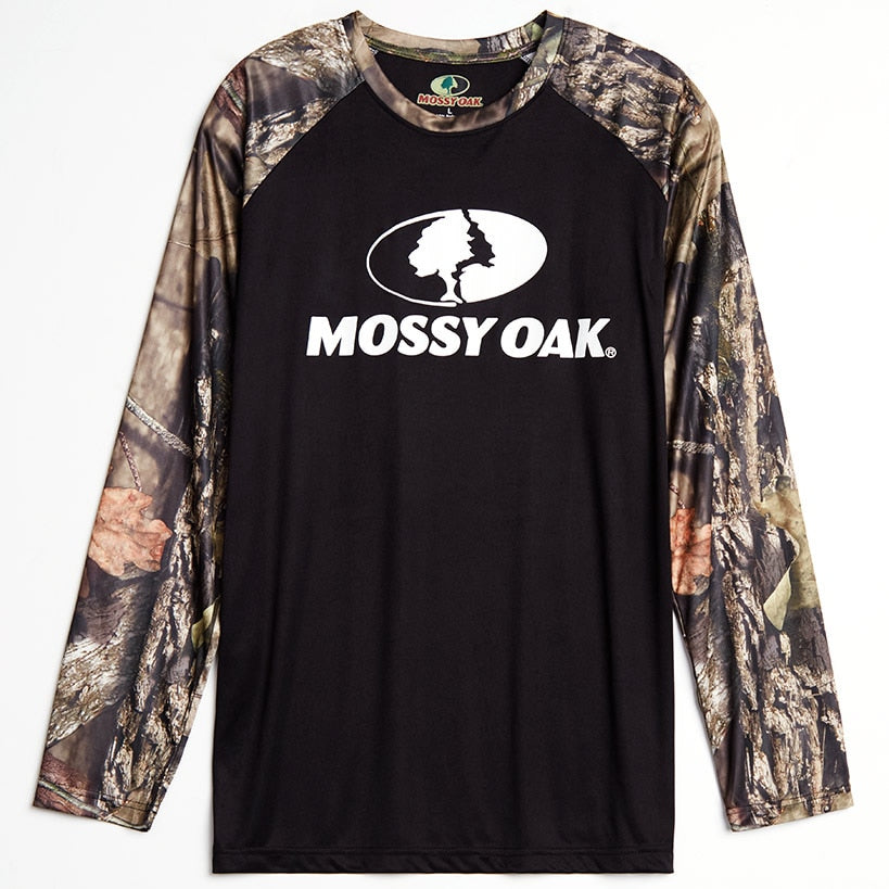 Mossy Oak Performance Long Sleeve Men's T Shirt#select-color_black