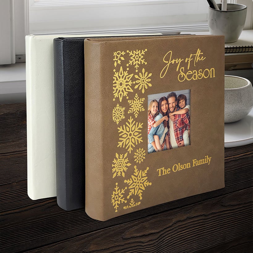 Personalized Christmas Snowflakes Photo Album