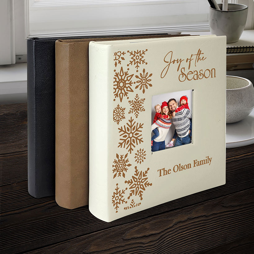 Personalized Christmas Snowflakes Photo Album