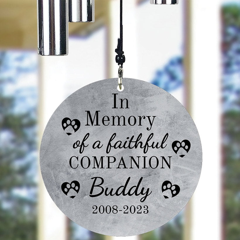 Personalized Pet Memorial Windchime 30"
