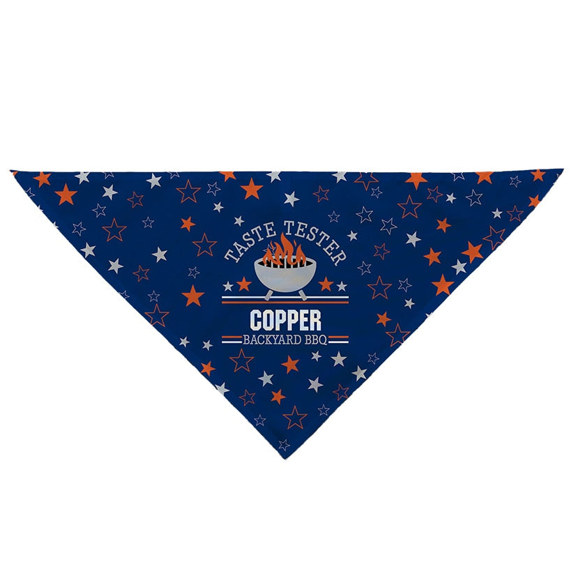 Personalized Backyard BBQ Dog Bandana