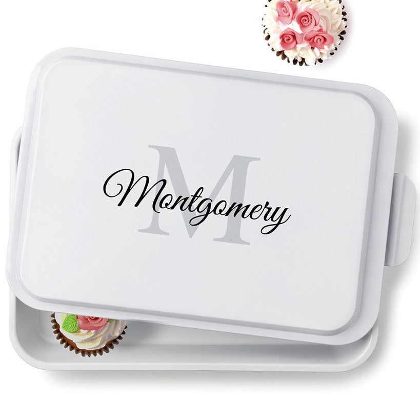 Personalized Cake Pan with Lid