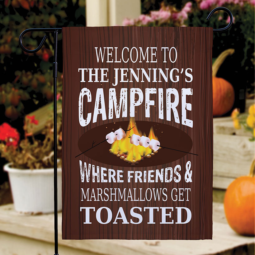 Personalized Get Toasted Double-Sided Garden Flag