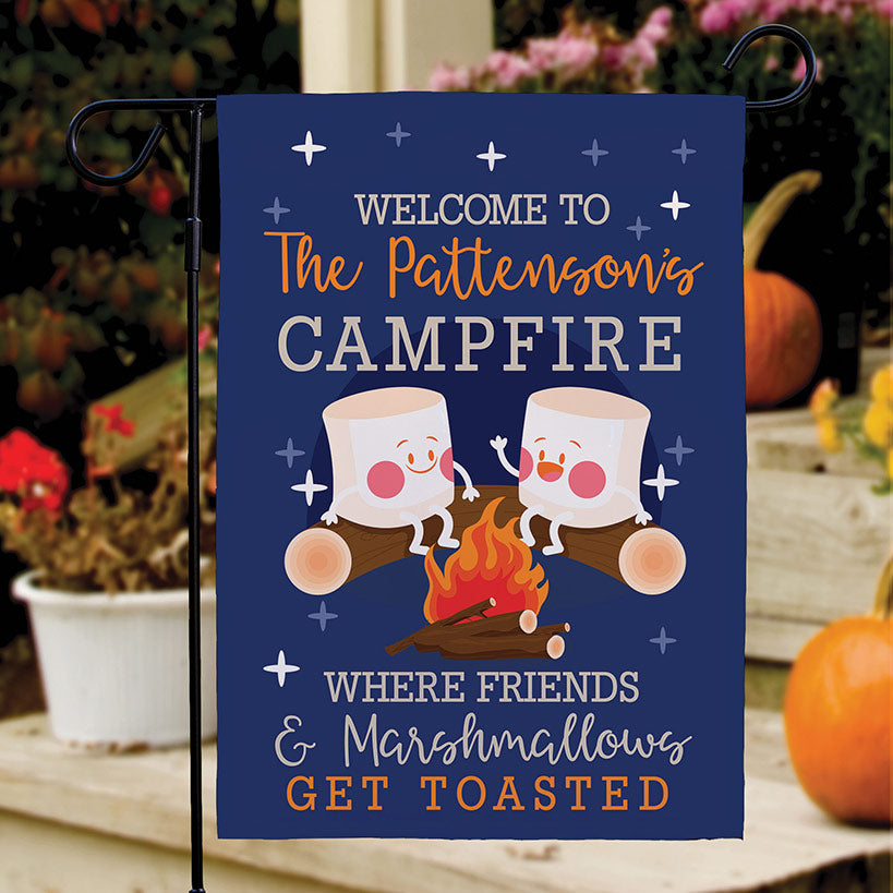 Personalized Marshmallows Double-Sided Garden Flag