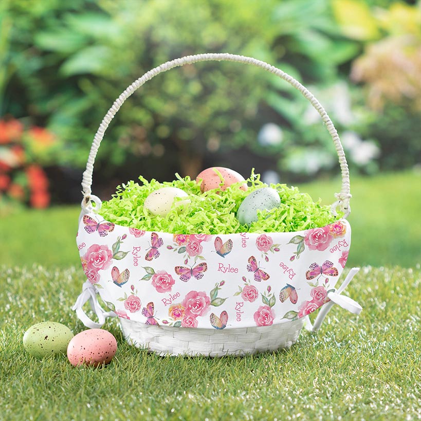 Personalized Easter Wicker Basket with Liner#select-item_white-butterfly