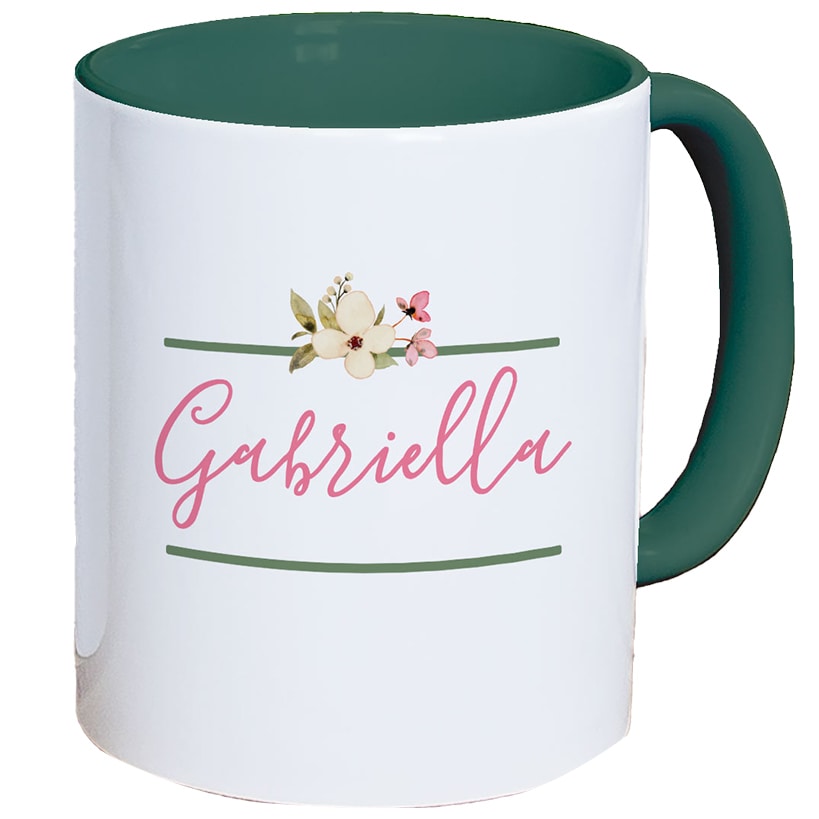 Personalized Pickleball Floral Love Coffee Mug