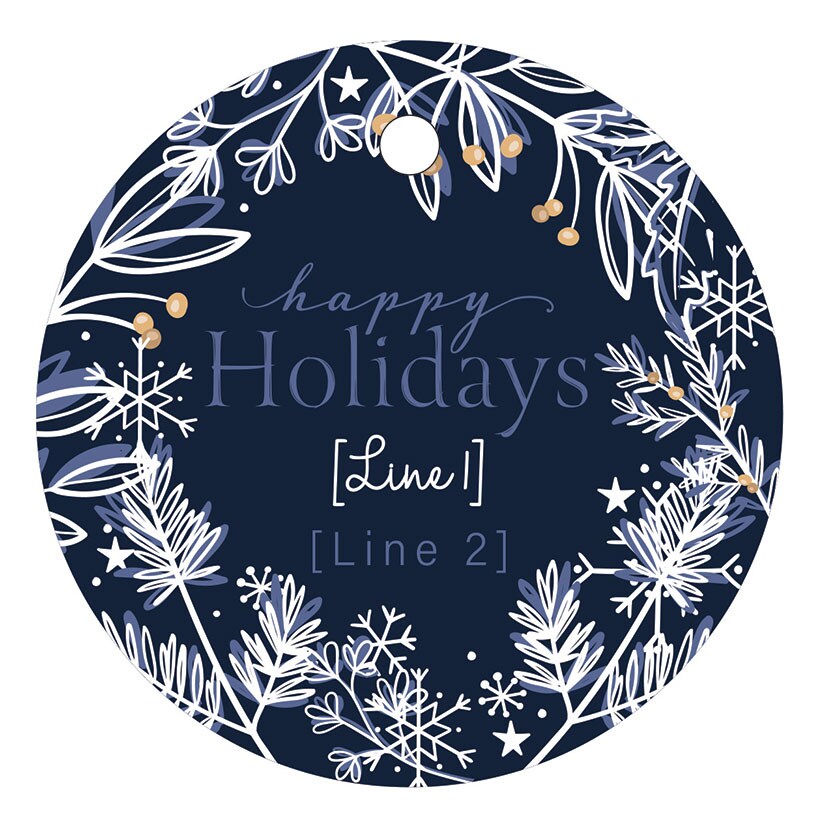 Personalized Frosted Glass Ornament