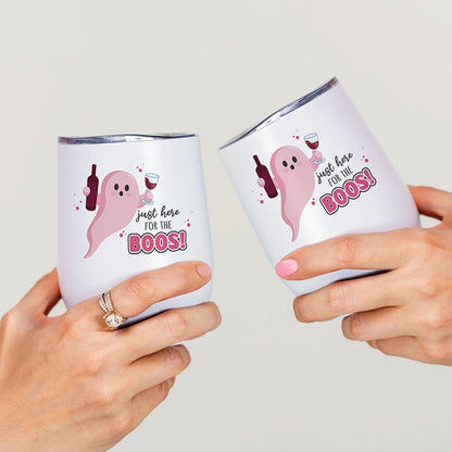 Personalized Here for the Boos Ghost Stemless Wine Tumbler