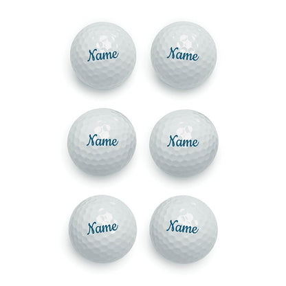 Personalized Name Golf Balls Set of 6