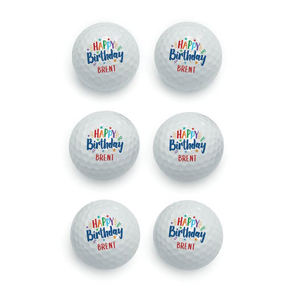 Personalized Name Golf Balls Set of 6