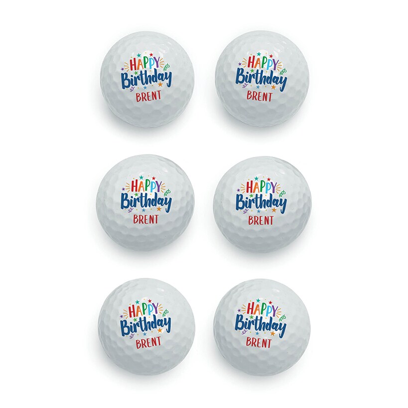 Personalized Name Golf Balls Set of 6#select-item_happy-birthday