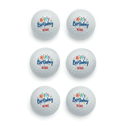 Personalized Name Golf Balls Set of 6