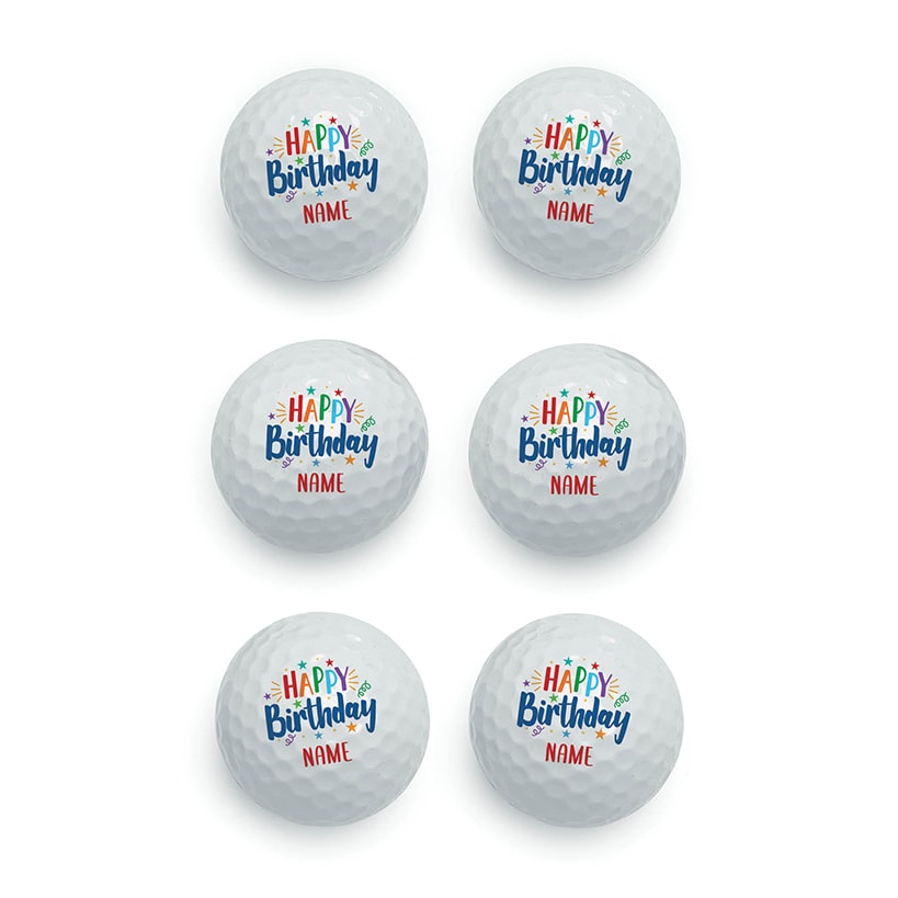 Personalized Name Golf Balls Set of 6#select-item_happy-birthday