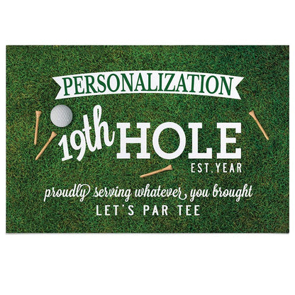 Personalized Golfer's Novelty Doormat