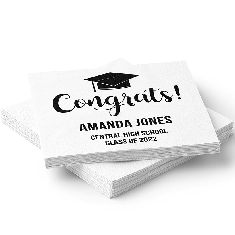 Personalized Graduation Napkins