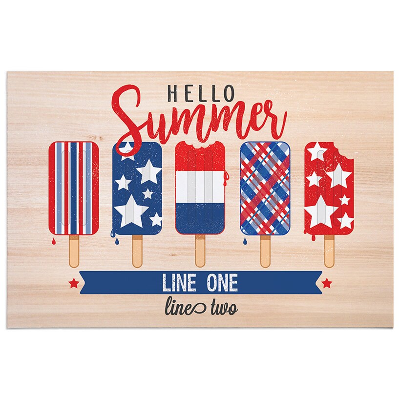 Personalized Hello Summer Doormat