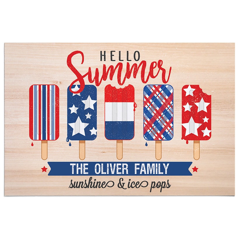 Personalized Hello Summer Doormat