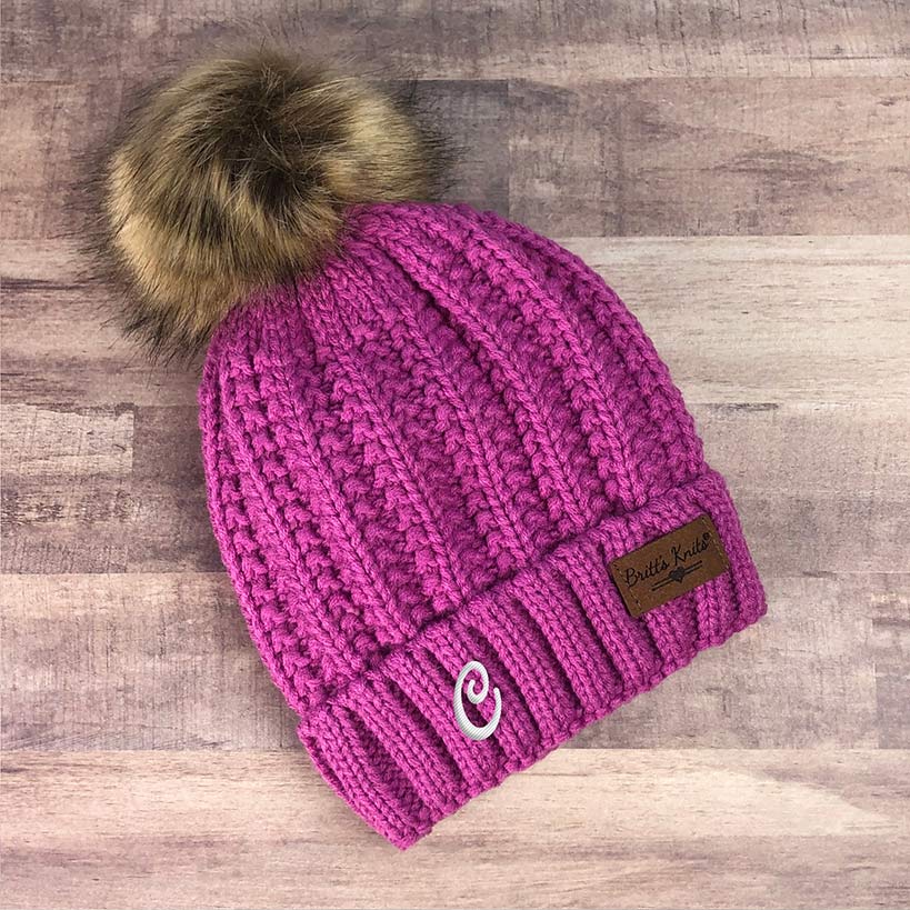Personalized Initial Kids Knit Hat