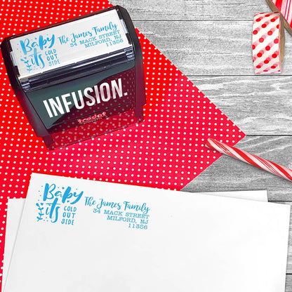 Personalized Christmas Self Inking Stamps