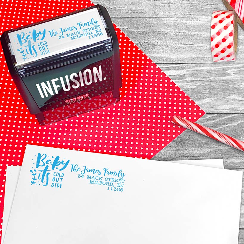 Personalized Christmas Self Inking Stamps#select-stamps_baby-it's-cold