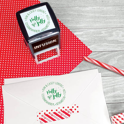 Personalized Christmas Self Inking Stamps