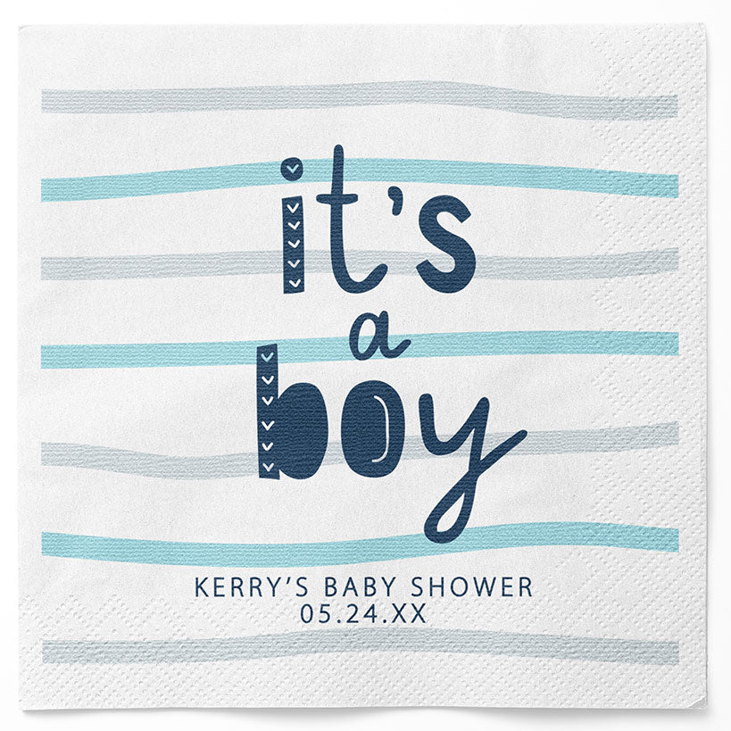 Personalized It's a Boy Napkins