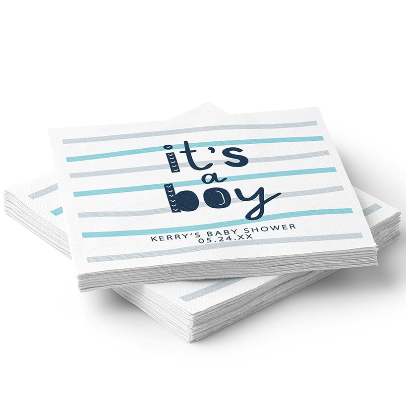 Personalized It's a Boy Napkins