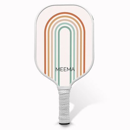 Personalzied Pickleball Paddle Retro Long Stripes