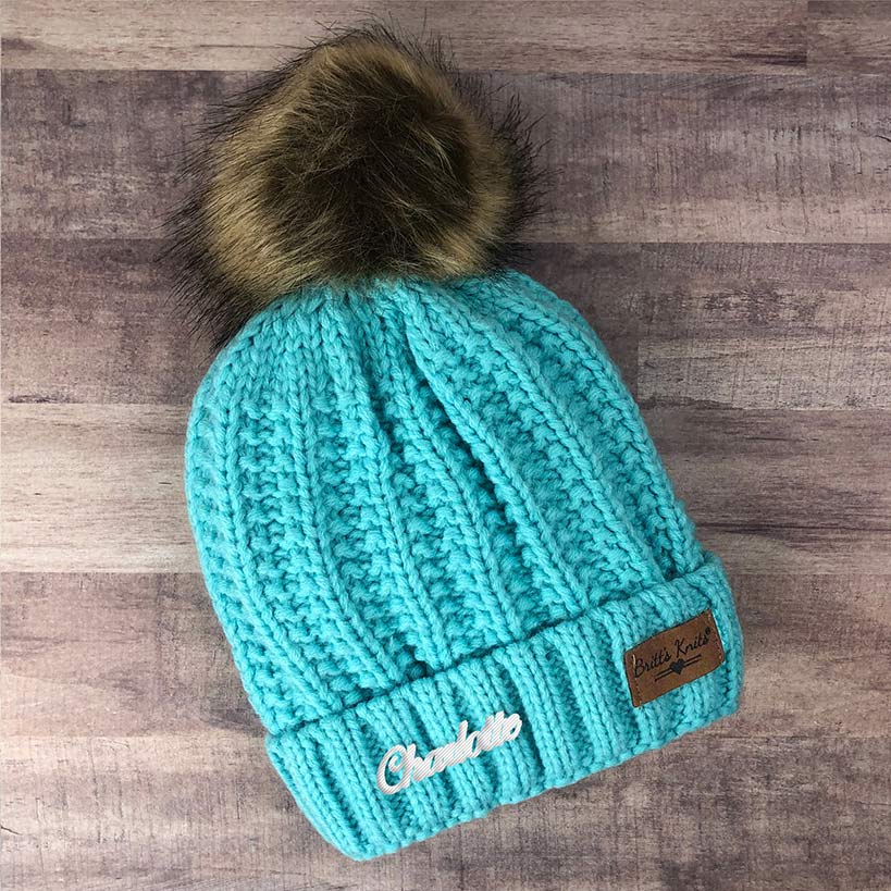 Personalized Name Kids Knit Hat
