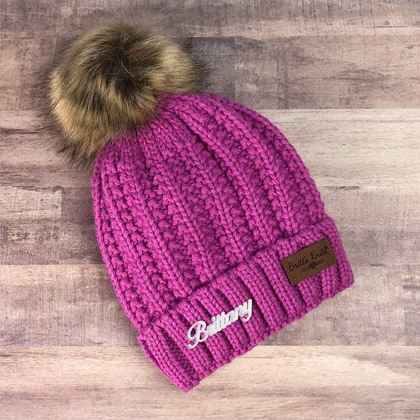 Personalized Name Kids Knit Hat