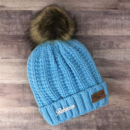 Personalized Name Kids Knit Hat