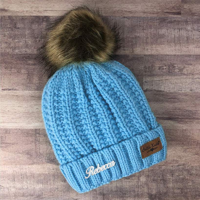 Personalized Name Kids Knit Hat
