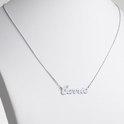 Personalized Hollywood Script Women's Nameplate Necklace