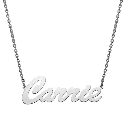 Personalized Hollywood Script Women's Nameplate Necklace