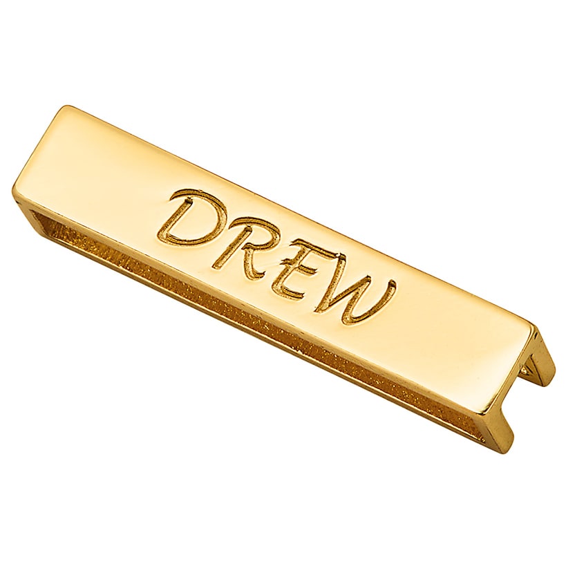 Personalized Plated Name Slider for Tech Watch