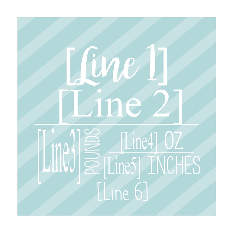 Personalized Glass Ornament Boy Announcement