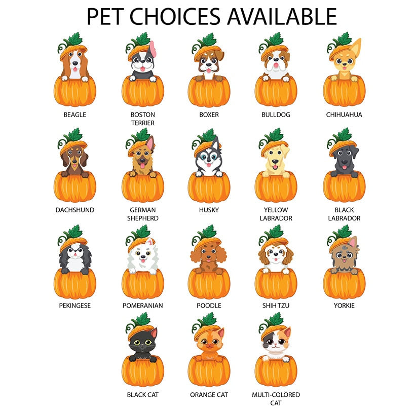 Personalized Pumpkin Pets Halloween Mug 11 oz White Ceramic