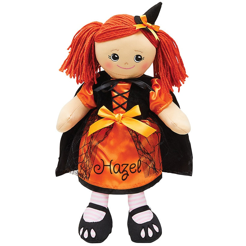 Personalized Rag Doll with Halloween Dress