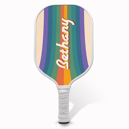 Personalized Pickleball Paddle Rainbow